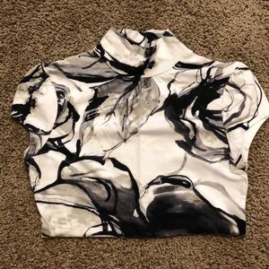 Express short sleeve mock turtleneck